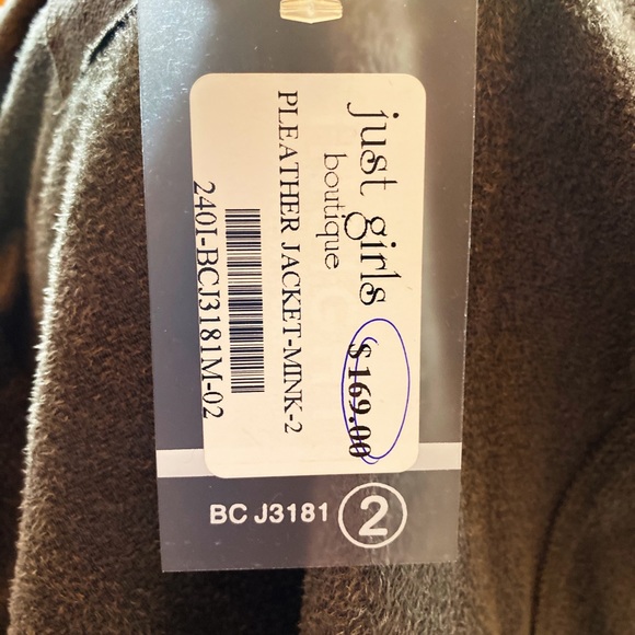 Pleather Jacket, Never Worn with Tags - Picture 5 of 6